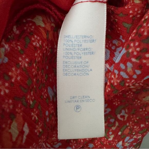 Rebecca Minkoff Lynne Dress Floral Tiered Ruffle Dress Cold Shoulder Cutout Mini - Picture 13 of 14